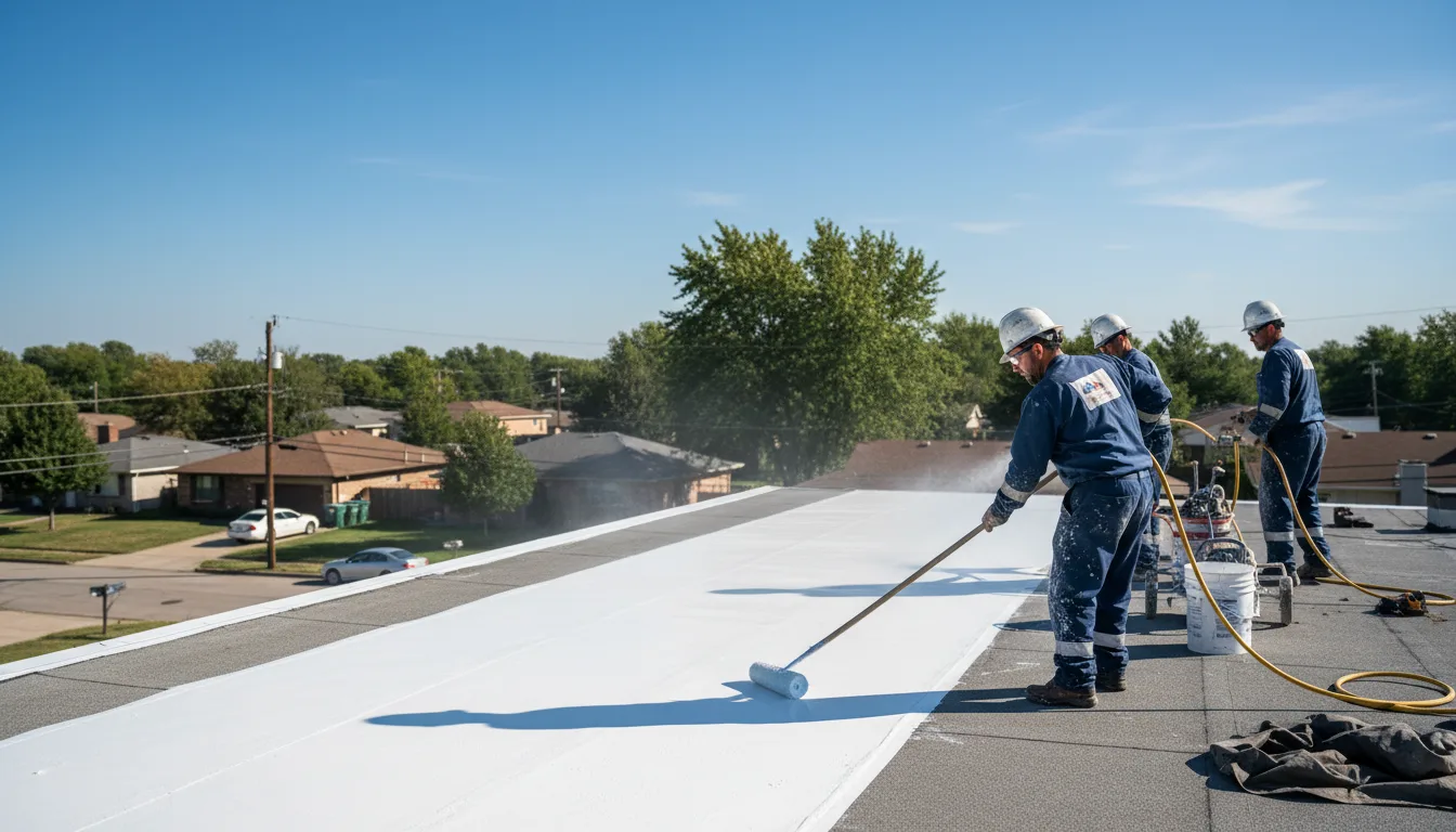 Commercial roof coating in Dawson, PA near me